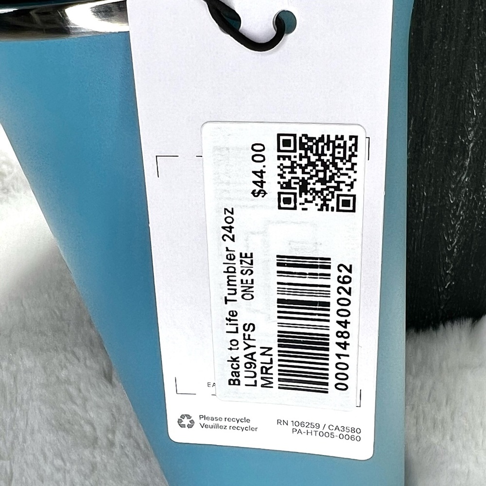 Lululemon Back to Life 24oz Insulated Tumbler Color Marlin Blue NWT - Picture 9 of 11